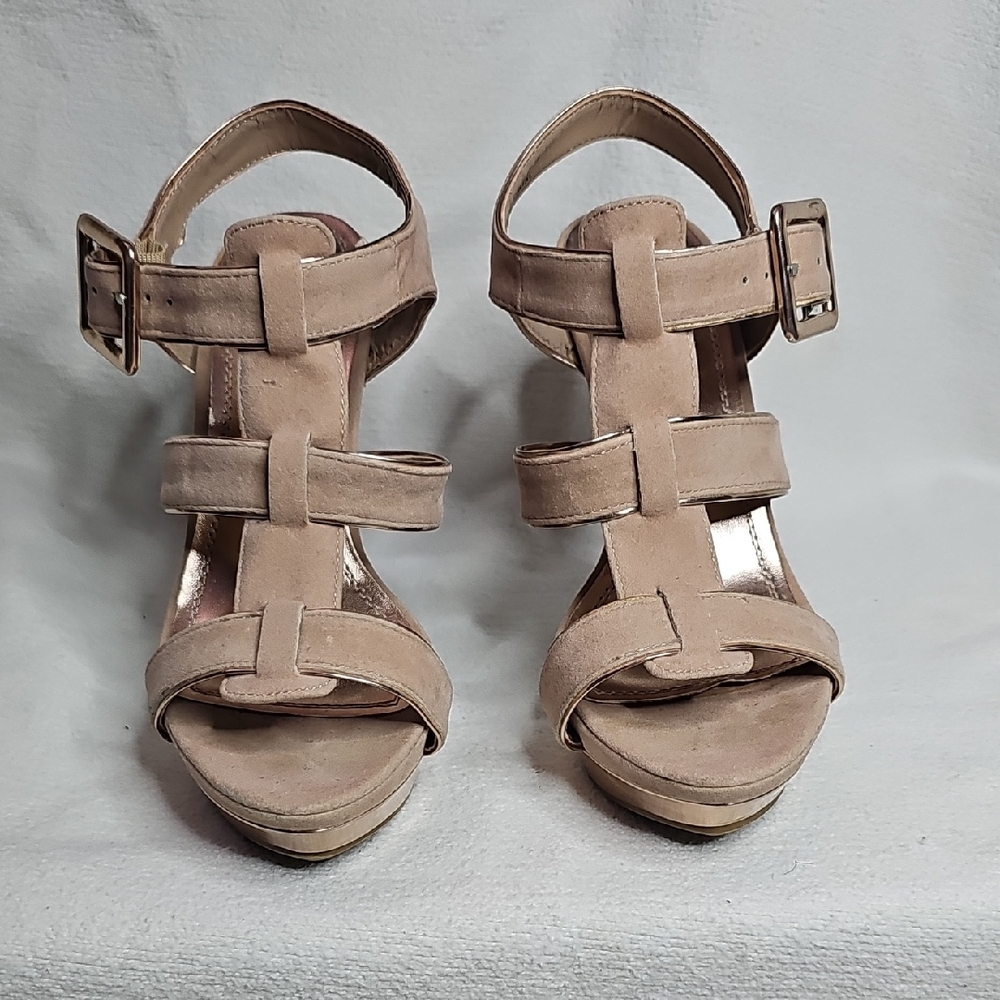 Anne Michelle Tan Platform Sandals
